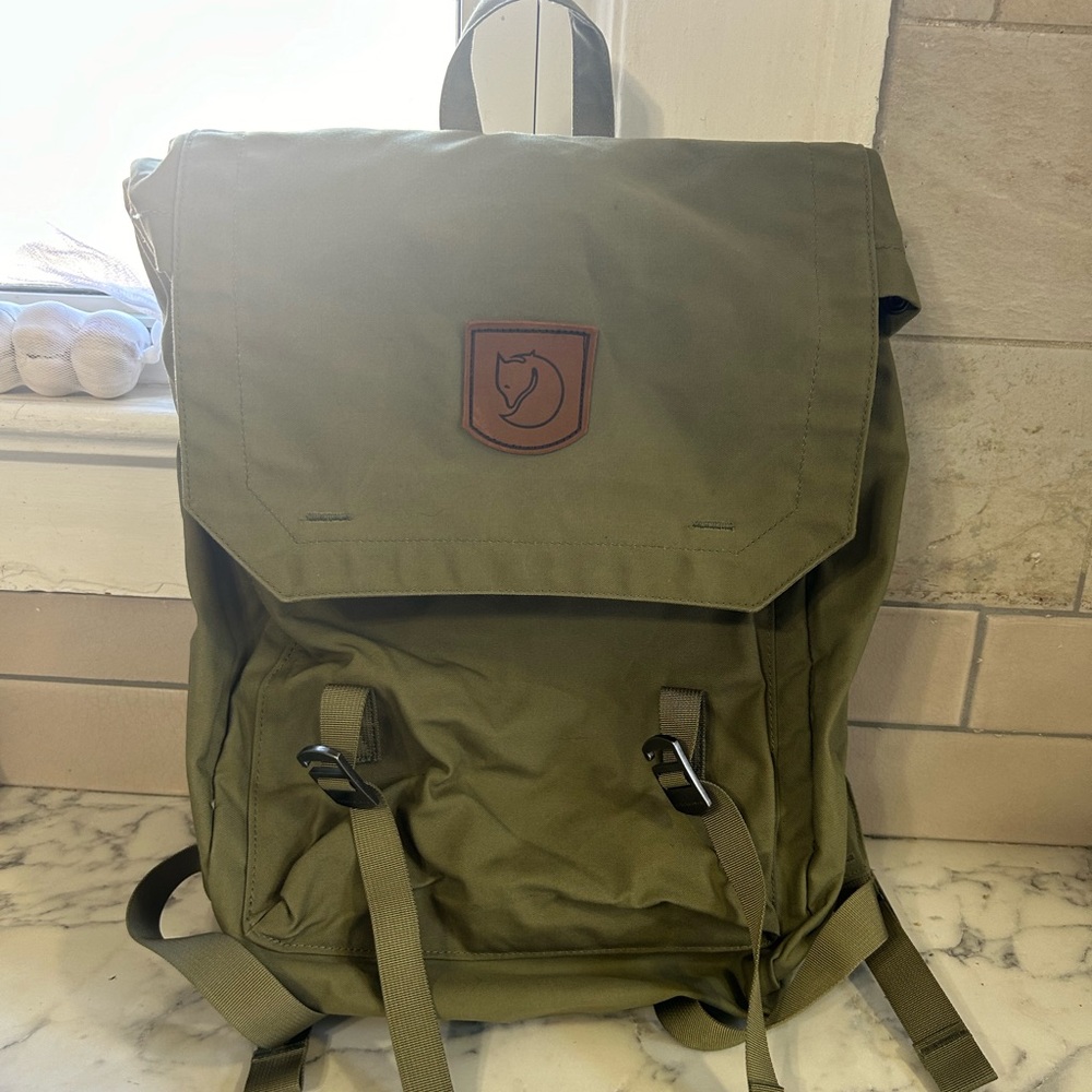 Fjallraven canvas backpack